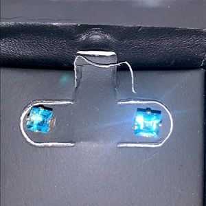 Aquamarine & gold earrings